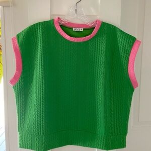 Green and Pink tennis top